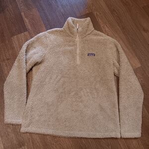 Patagonia Half-Zip Sherpa Pullover - Beige Sz XL  Unisex